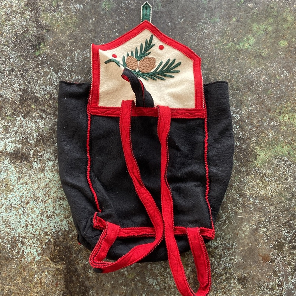 Hungarian Felt Cutwork Backpack - image 5